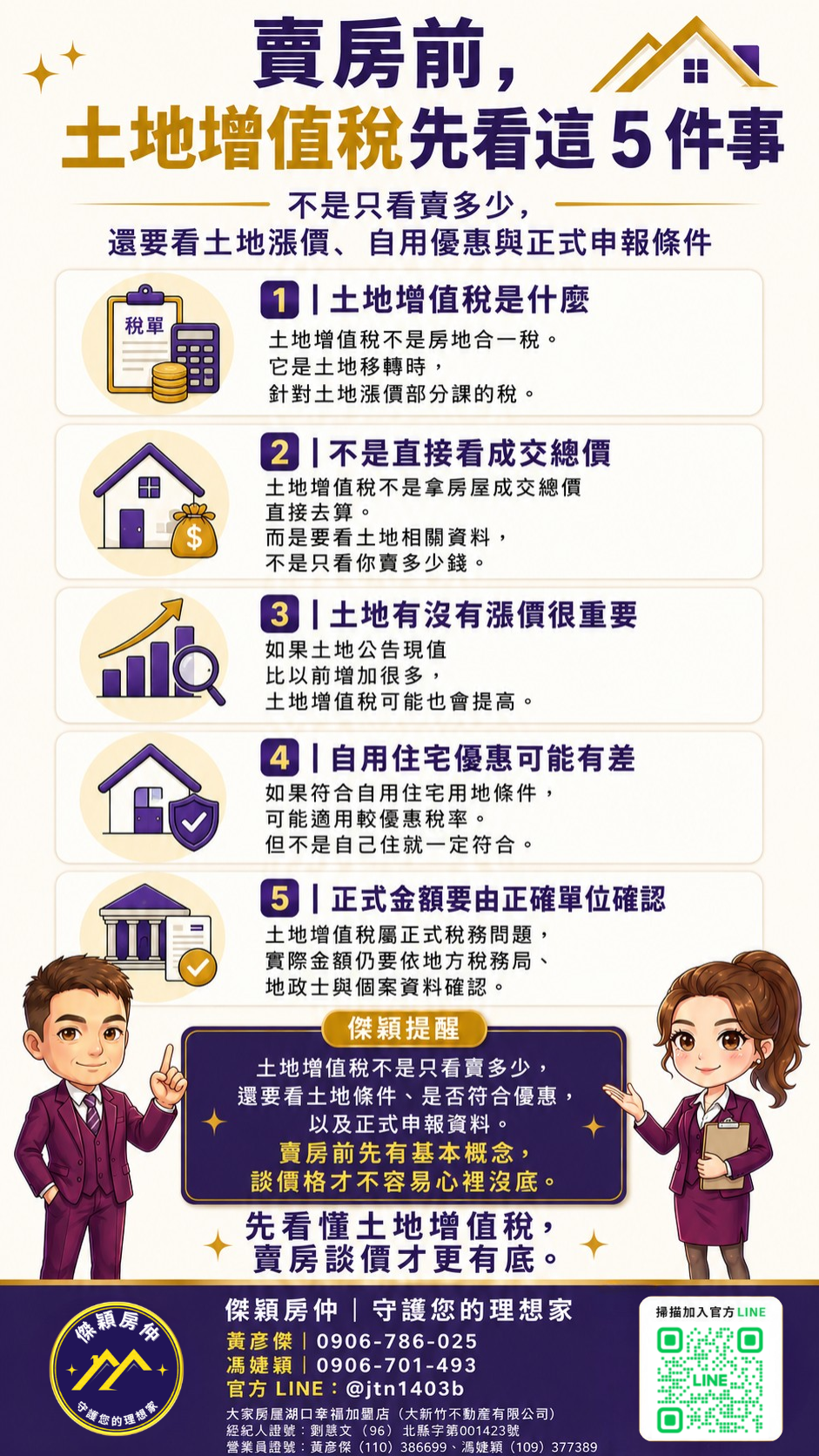 土地增值稅5個判斷重點圖解|傑穎房仲