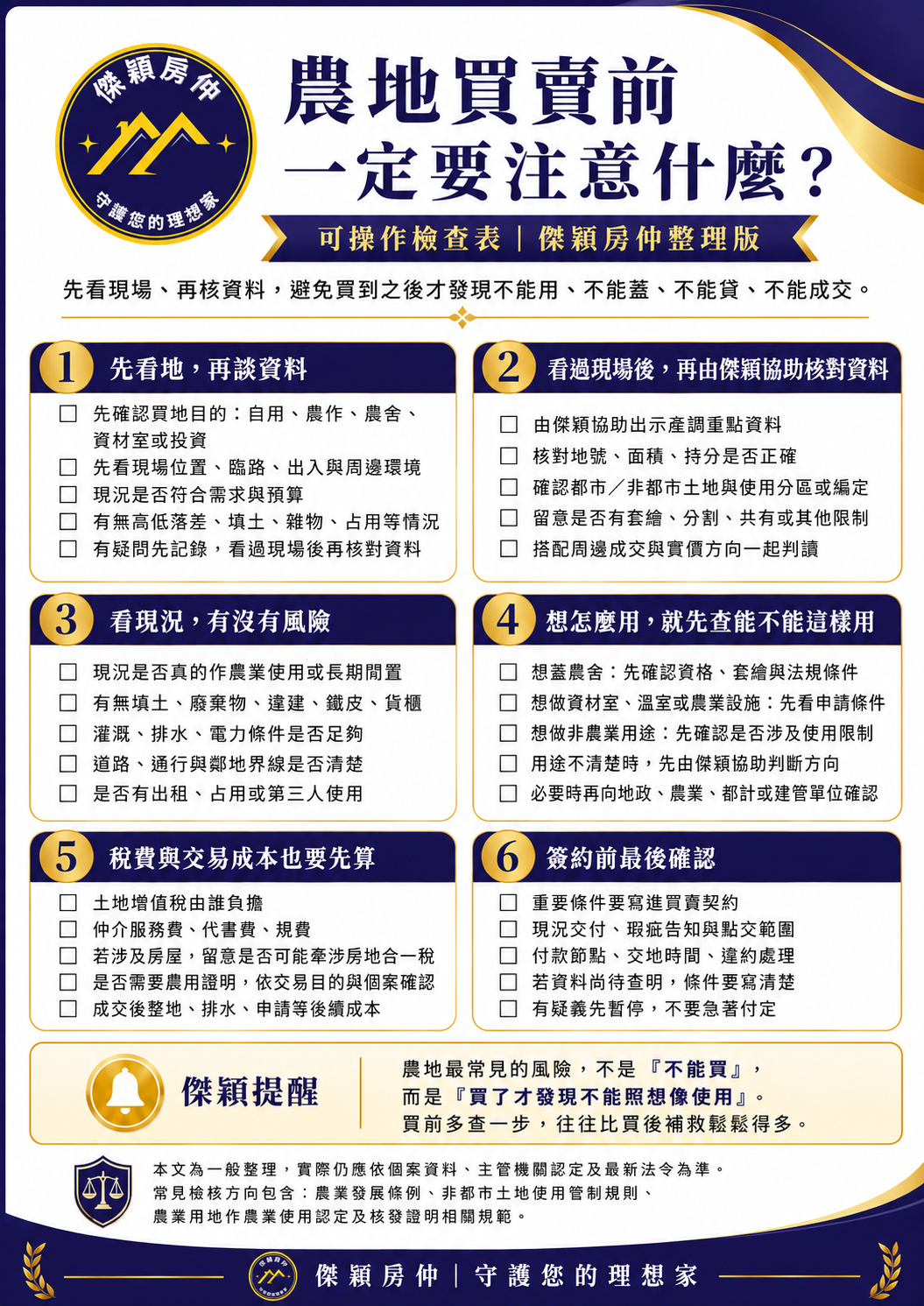 農地買賣前一定要注意什麼現場看地檢查表｜傑穎房仲